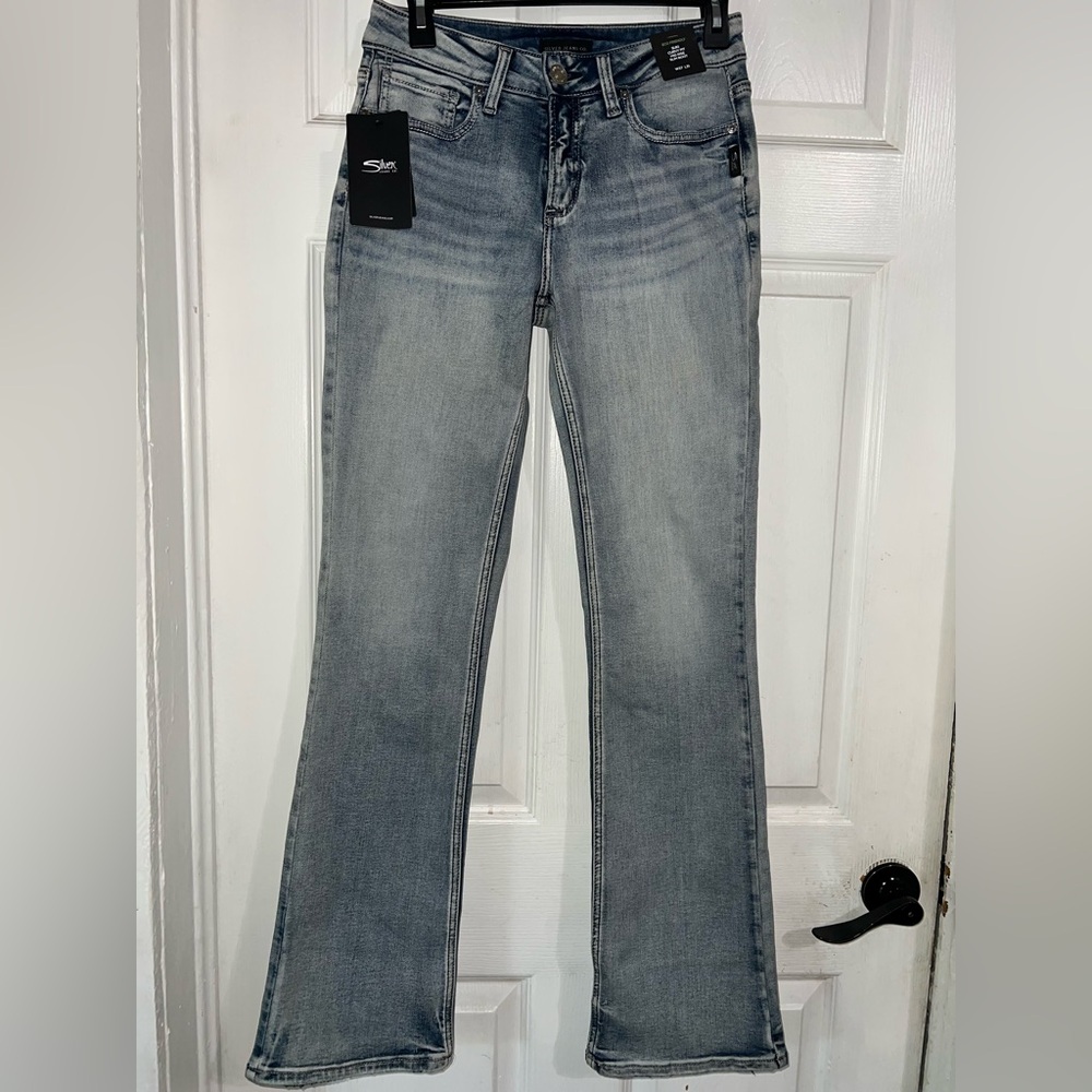 Silver Jeans Suki Curvy Fit Mid Rise Slim Bootcut 27 X 31